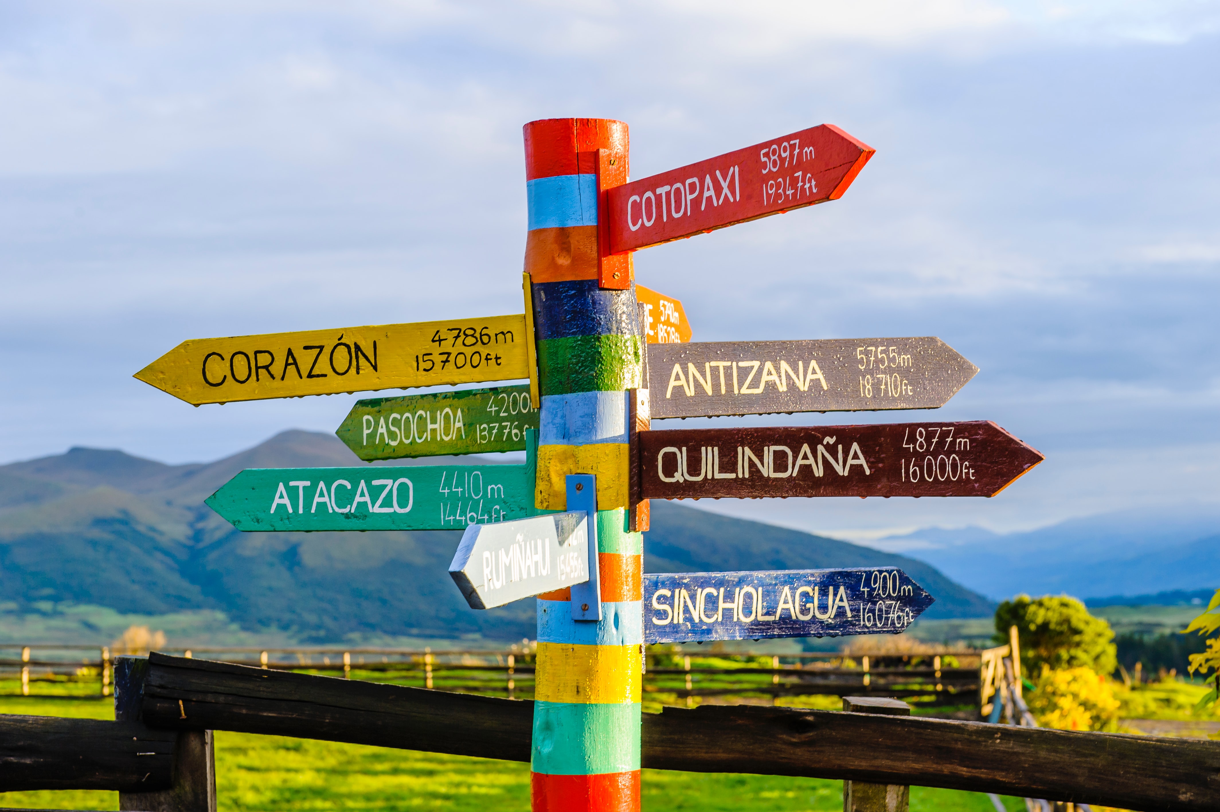 A crossroads in the landscape