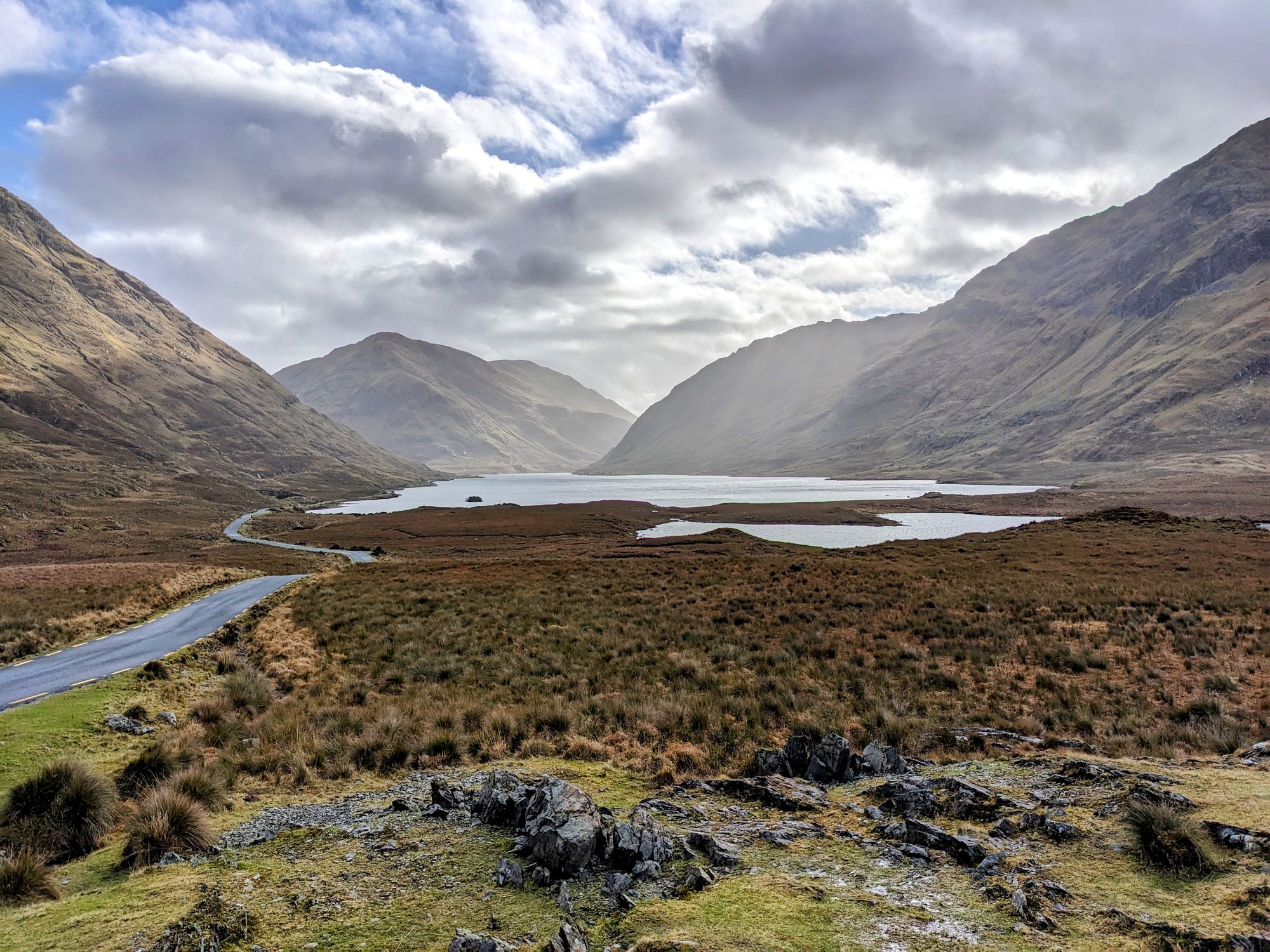 A road winding through Doolough Valley, Connemara