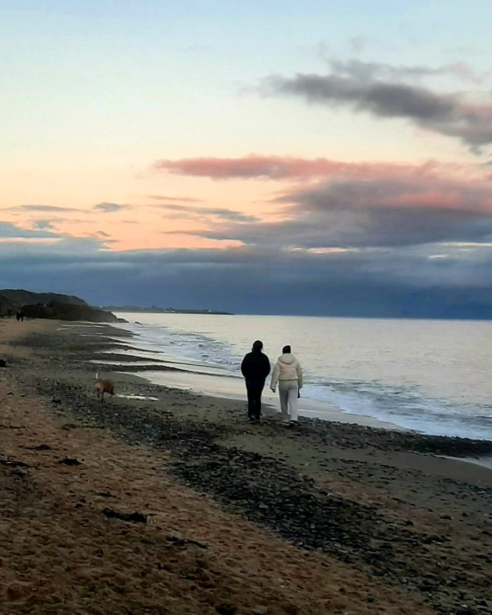 Walking on the Irish coast
